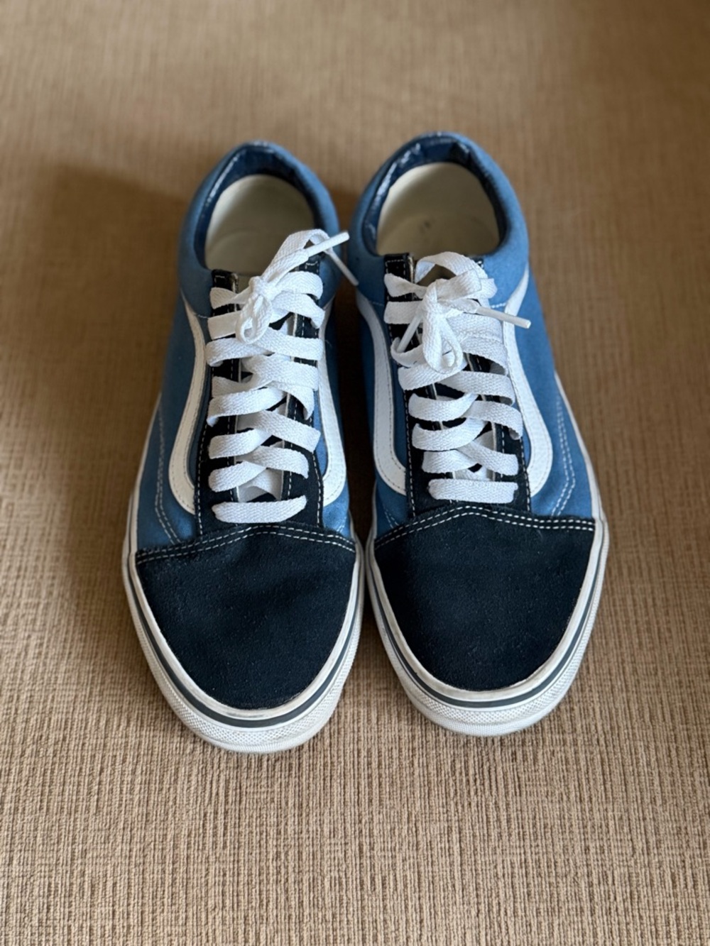 Vans Old Skool Blue & Black Low Top Sneakers Size 8 Women/ 6 1/2 Men